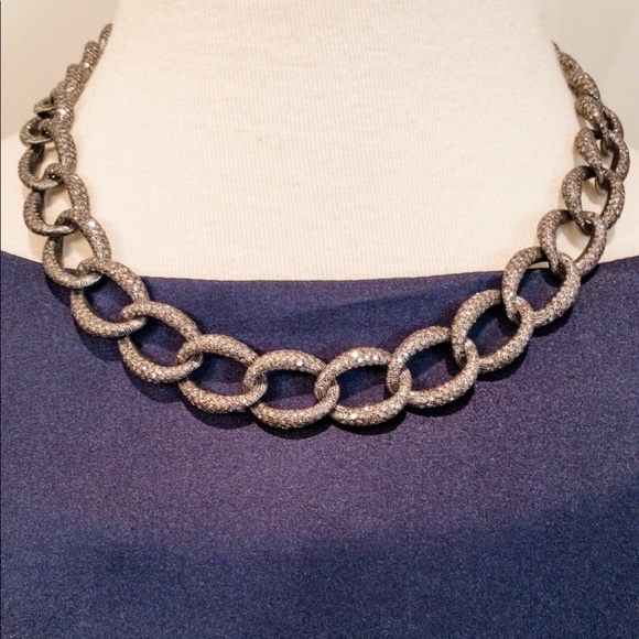 Devon Page McCleary Pavé Chain Link Necklace - Picture 1 of 9